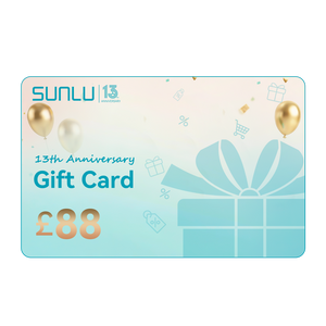 [2% OFF] SUNLU 13th Anniversary Gift Card, SUNLU UK Store Gift Card, Auto-discount applied at checkout