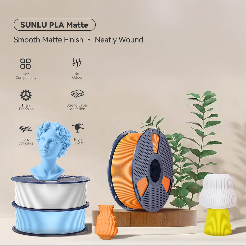 [MOQ: 3 Rolls] PLA Matte Filament 1KG