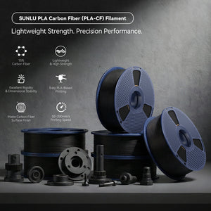 [MOQ 3 Roll] PLA Carbon Fiber 3D Printer Filament 1KG