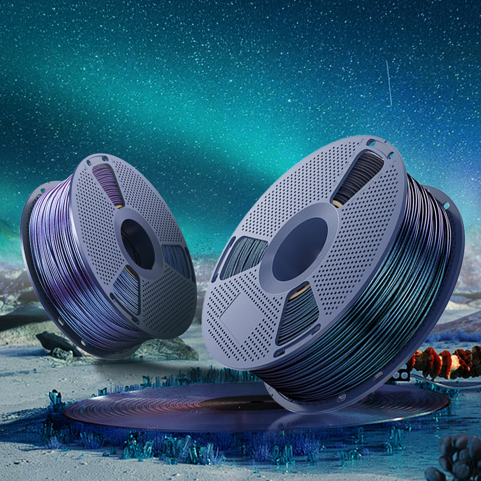 SUNLU PLA Galaxy Esthenic Filament 1KG, Color-Shifting PLA Filament, Sparkling Ultrafine Pearlescent Powder