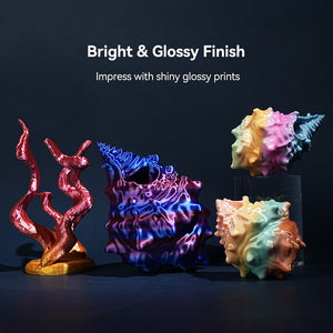 [MOQ: 3 Rolls] PLA Rainbow and PLA Transparent Rainbow and SILK Rainbow Filament 1KG