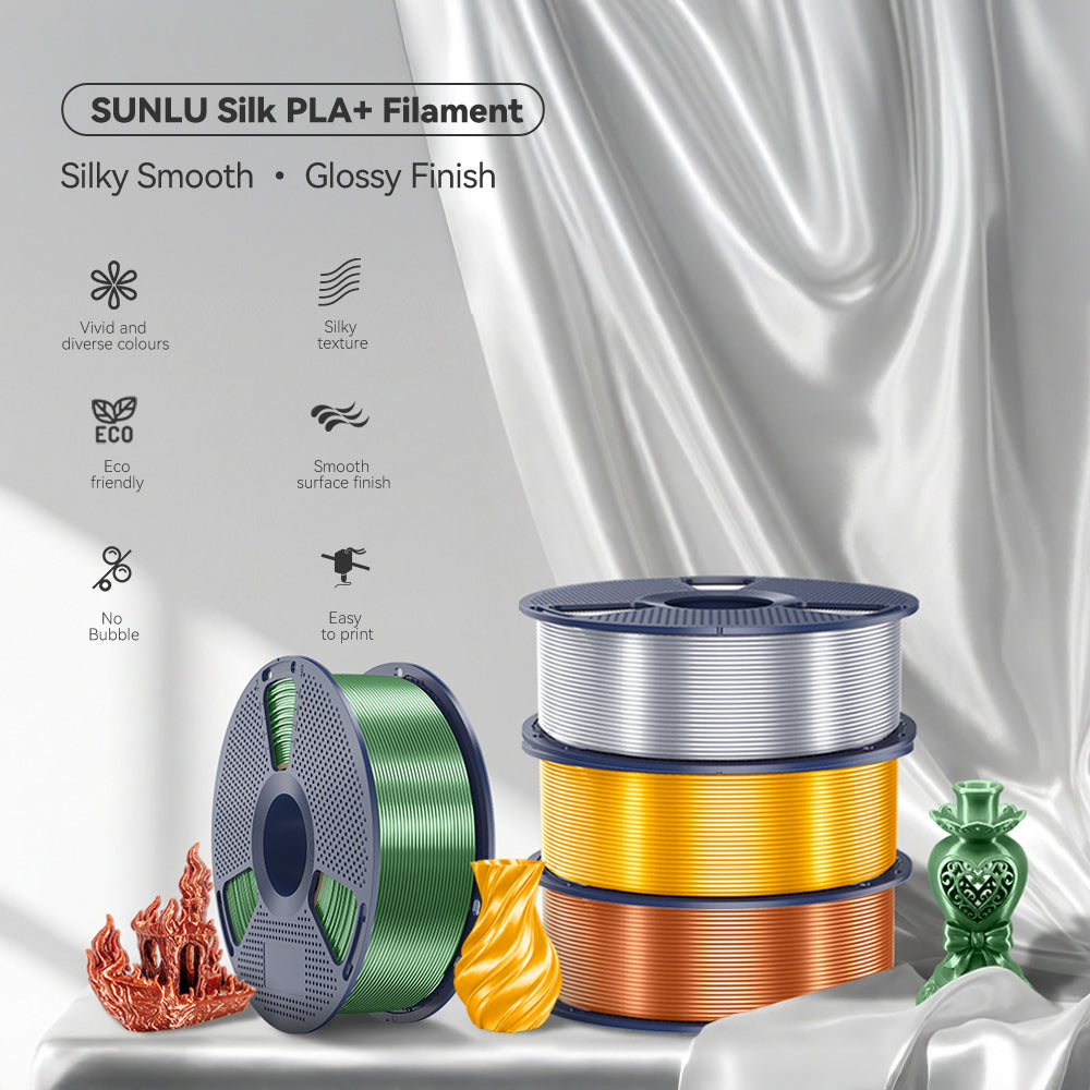 [MOQ: 3 Rolls] SILK PLA+ Filament 1KG