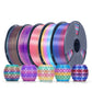 PLA Rainbow and SILK Rainbow 5KG Filament Bundle, 1KG per Roll, 5 Packs Bundle