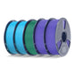 SUNLU 5KG Filament Bundle Collection: PLA, PLA+, PLA Meta, PLA Mattte, PETG, Rainbow , 1KG per Roll, 5 Packs Bundle