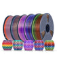 PLA Rainbow and SILK Rainbow 5KG Filament Bundle, 1KG per Roll, 5 Packs Bundle