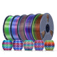 PLA Rainbow and SILK Rainbow 5KG Filament Bundle, 1KG per Roll, 5 Packs Bundle