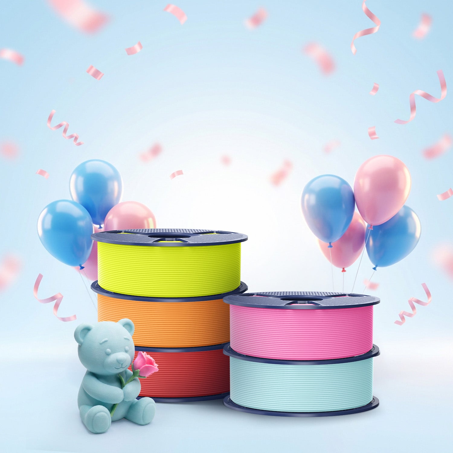 [MOQ: 3 Rolls] PLA Matte Filament 1KG