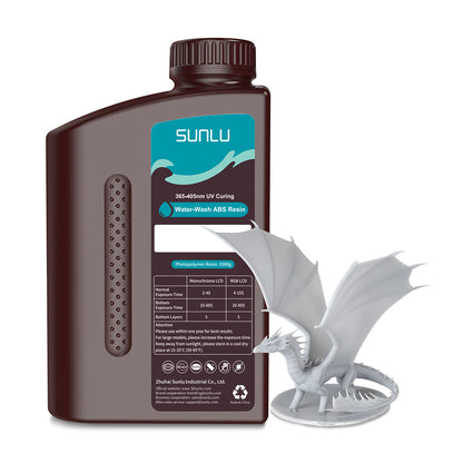 [MOQ: 6 Bottles] Water-Wash ABS-Like Resin 1000G