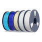 PETG 5KG Filament Bundle, 1KG per Roll, 5 Packs Bundle
