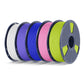 PLA Matte 5KG Filament Bundle, 1KG per Roll, 5 Packs Bundle