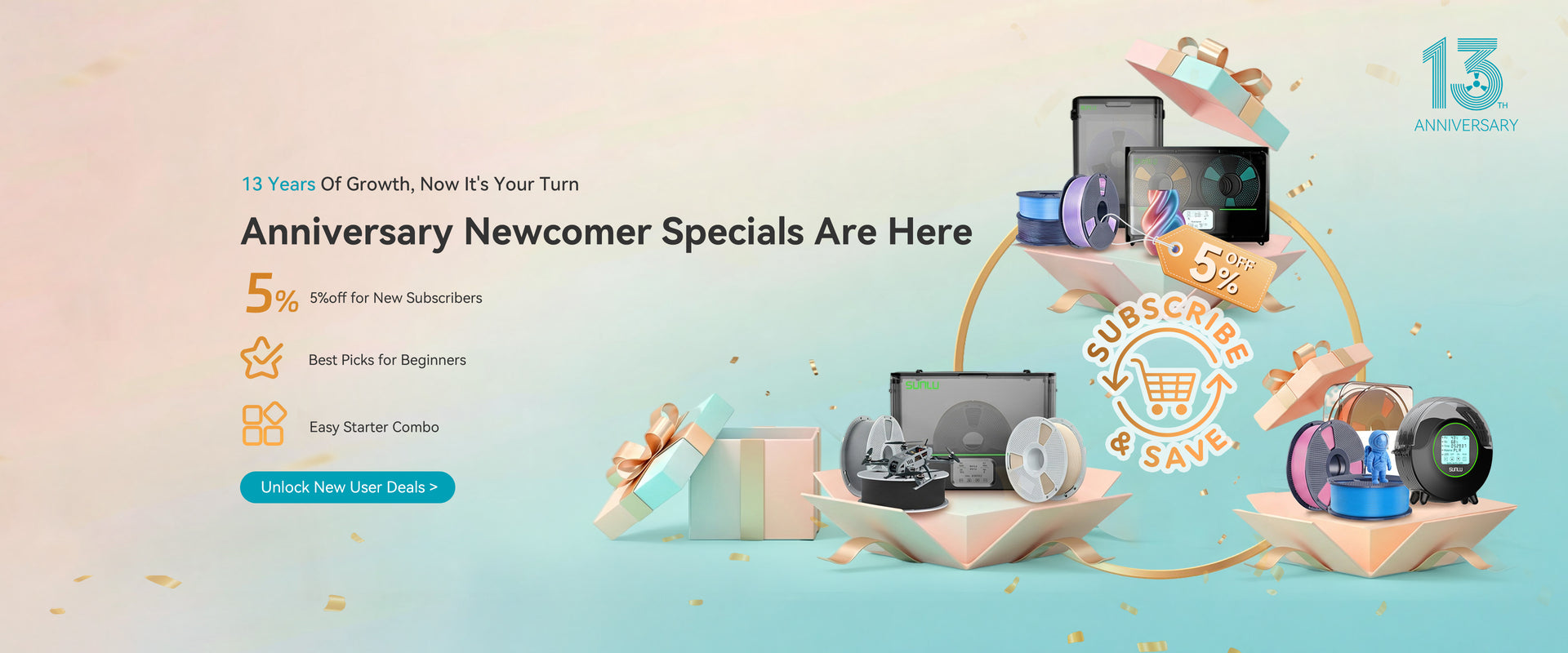 SUNLU new customer offer