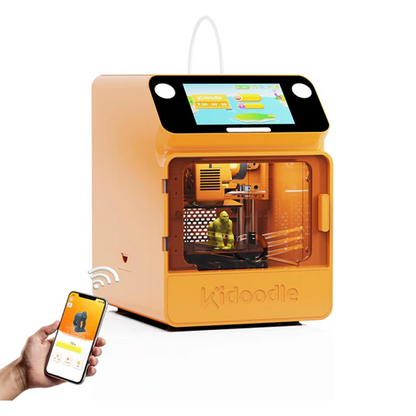Kidoodle MiniBox A1: 3D Printer for Kids, Unleash Creativity with Kidoodle, 600mm/s High Speed, AutoLiv/Design Safe for Kids/5" Touch Screen, Wi-Fi/App Control, Easy to Install at Home/School