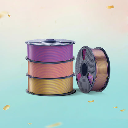 [13th Anniv Deal] Multi-Color SILK Filament(Dual-Color, Tri-Color and Four-color) 1KG