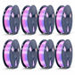 250g Spool Multi-color Filament Bundle, PLA, PLA+, PLA+2.0, PLA Meta Filament, 0.25kg per Spool, 8 Pack, 2kg Total, Mini Spool for 3D Printers