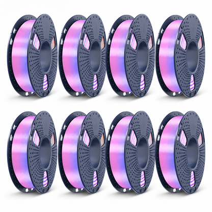 250g Spool Multi-color Filament Bundle, PLA, PLA+, PLA+2.0, PLA Meta Filament, 0.25kg per Spool, 8 Pack, 2kg Total, Mini Spool for 3D Printers