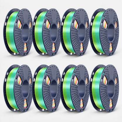 250g Spool Multi-color Filament Bundle, PLA, PLA+, PLA+2.0, PLA Meta Filament, 0.25kg per Spool, 8 Pack, 2kg Total, Mini Spool for 3D Printers