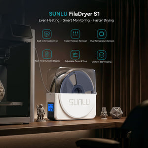 SUNLU S1 Plus Filament Dryer, Keeping Filament Dry During 3D Printing
