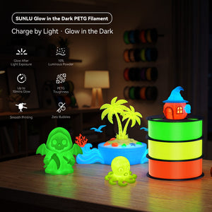 [BTS Sale] PETG Glow in The Dark (Luminous) 3D Printer Filament 1KG
